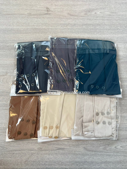 Hijab à bouton en jersey premium - plusieurs coloris