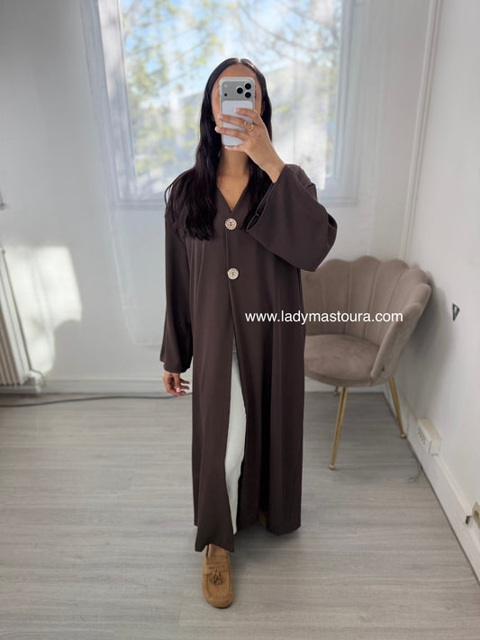 Kimono Halima - Chocolat - Qualité premium