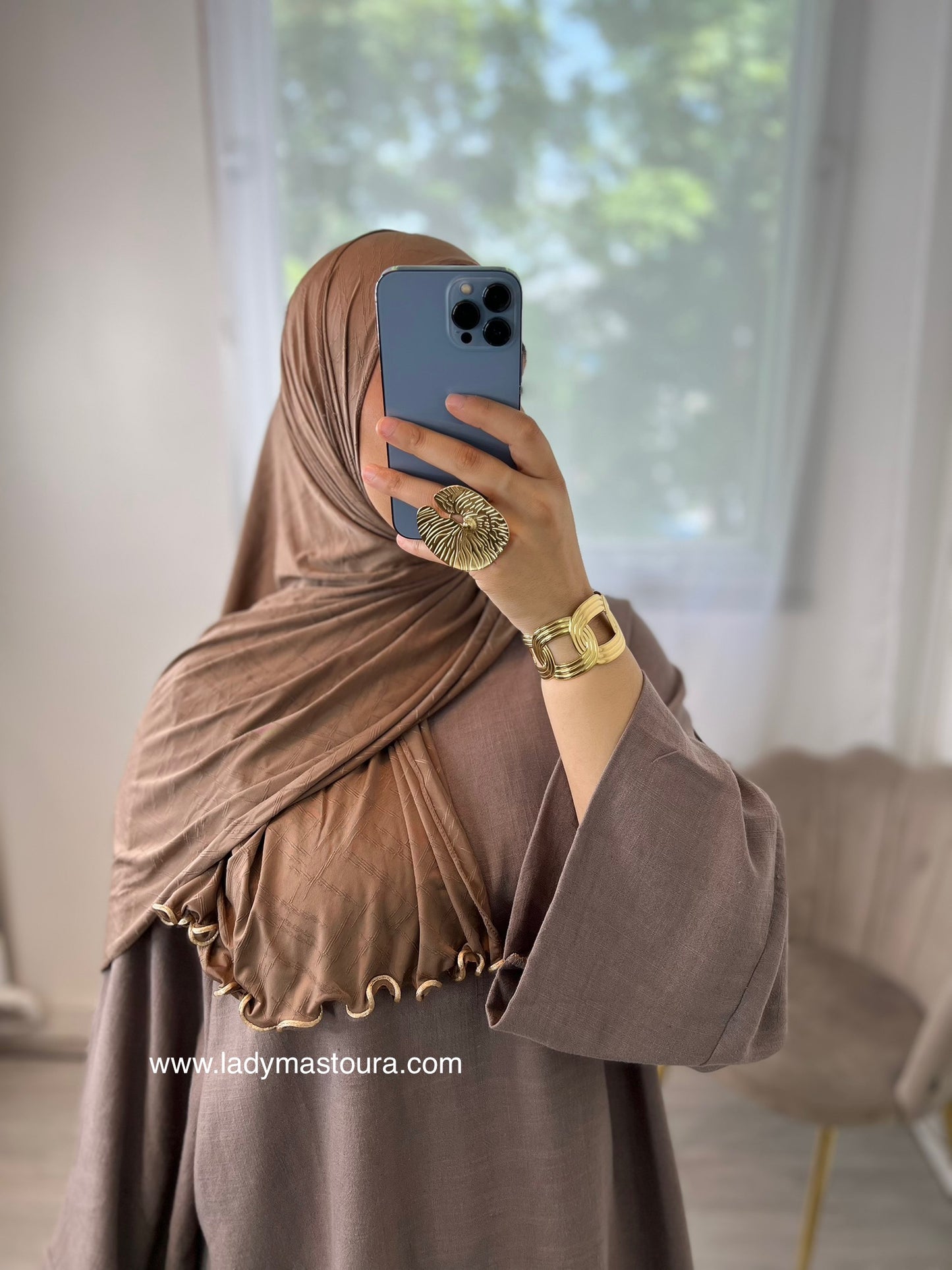 Hijab Monogramme -  ( plusieurs coloris)