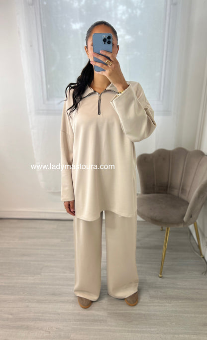 Ensemble Zip - Beige