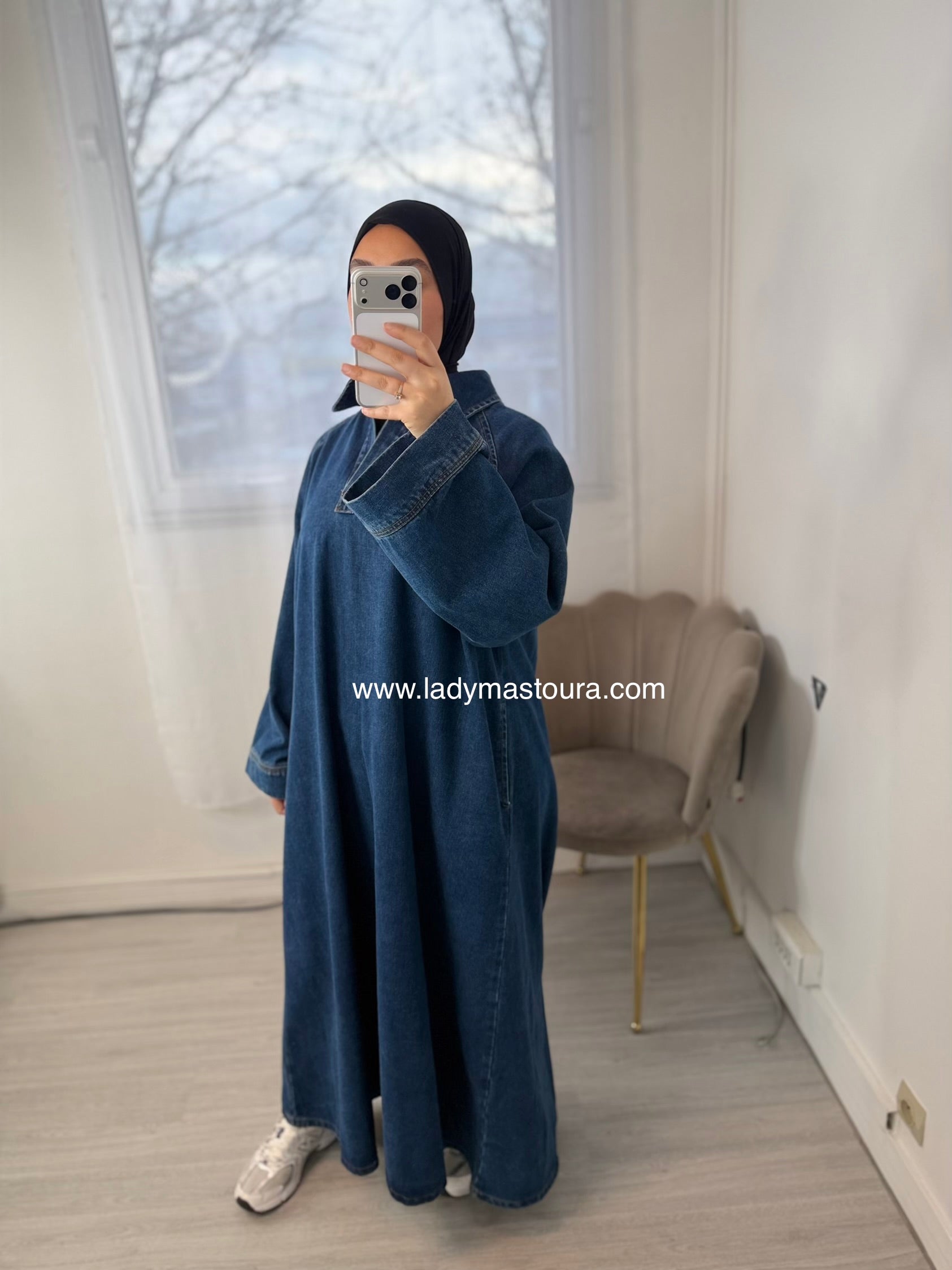 Robe en Denim - Bleu foncé
