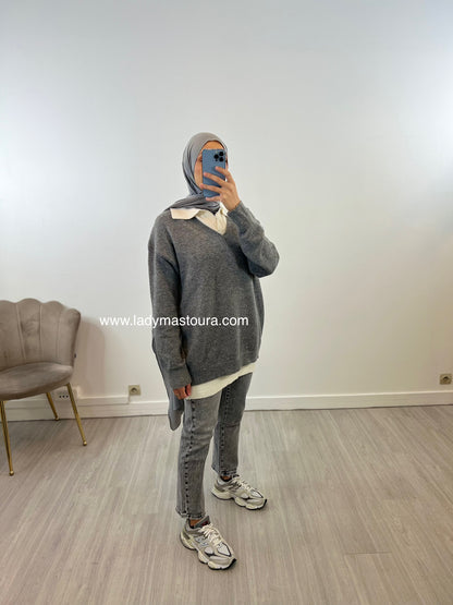 Pull Jasmine - Gris