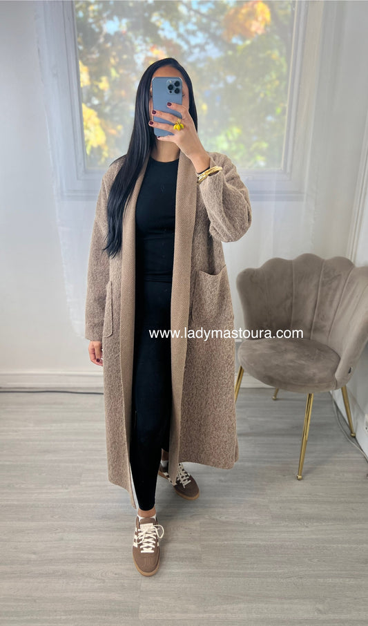 Manteau gilet - Taupe