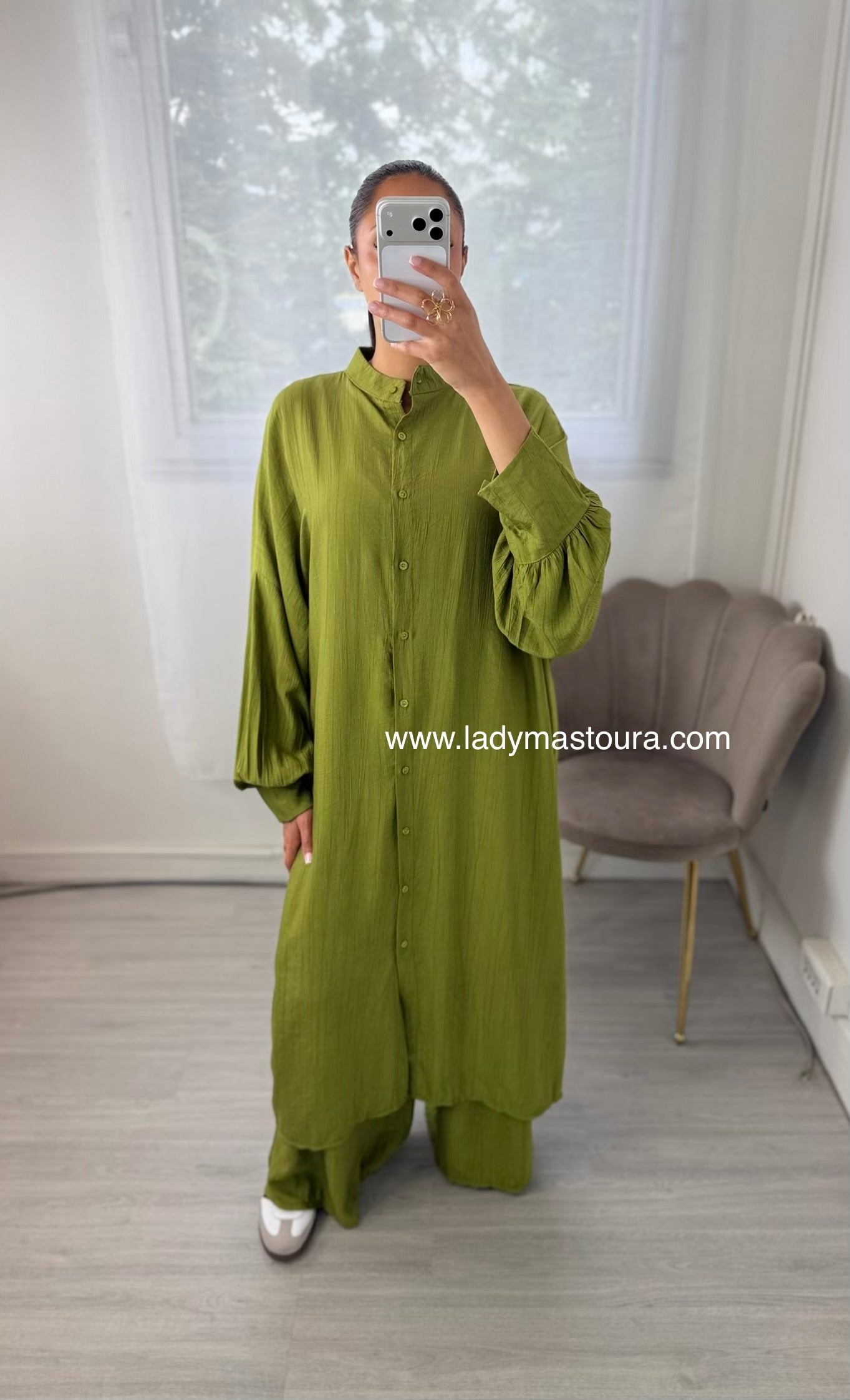 Ensemble Sabrina - Vert olive