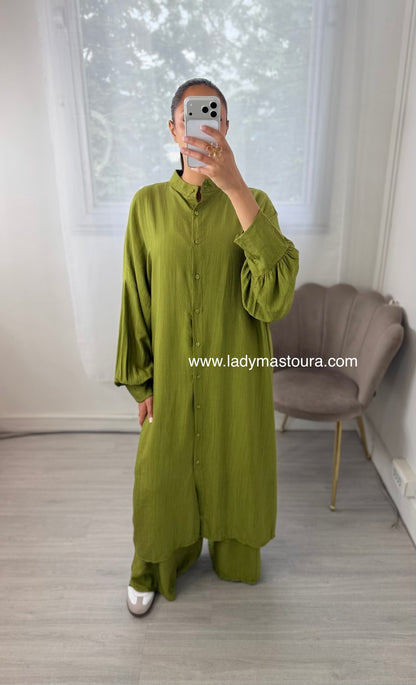 Ensemble Sabrina - Vert olive