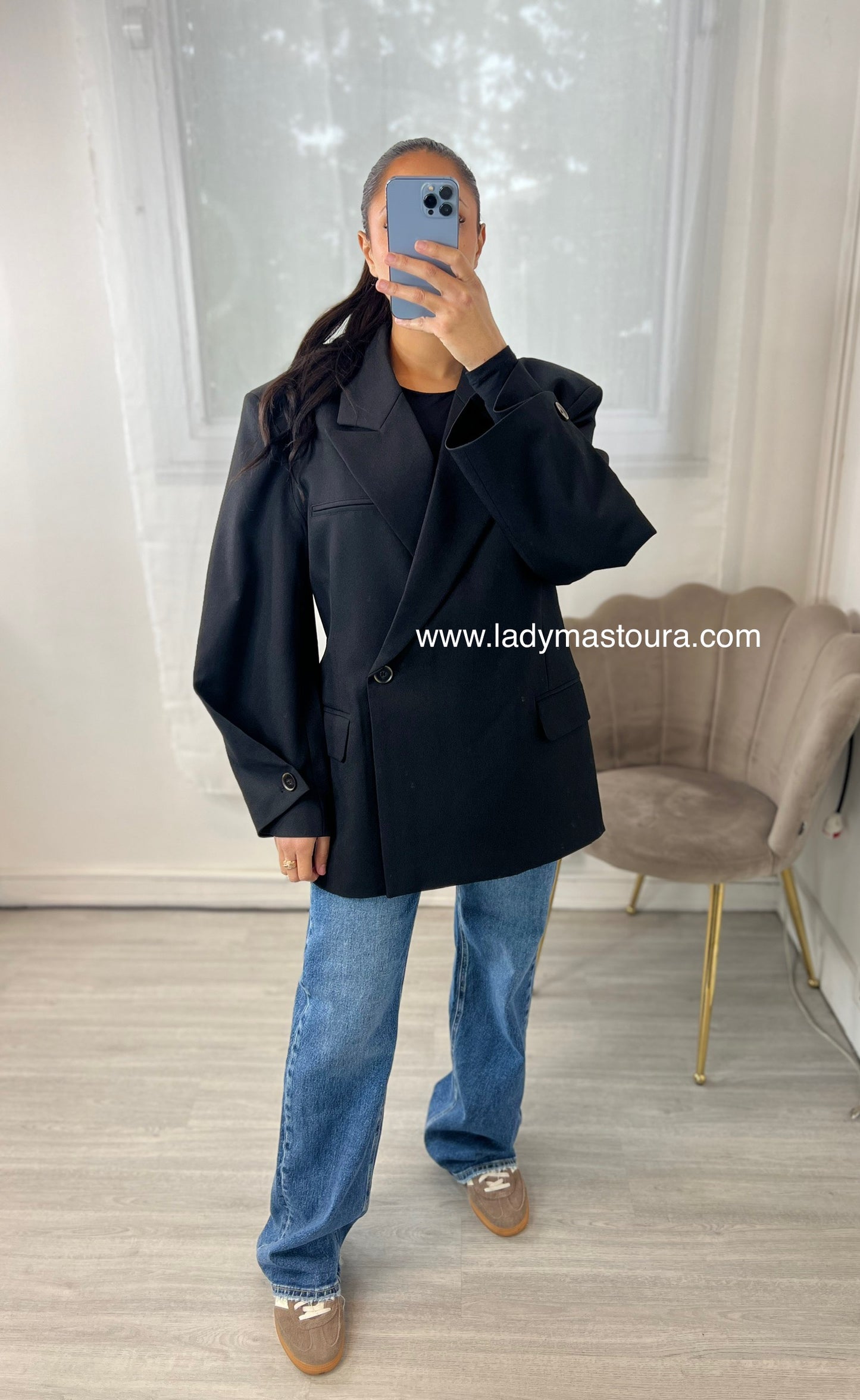 Blazer 1 Bouton - Noir