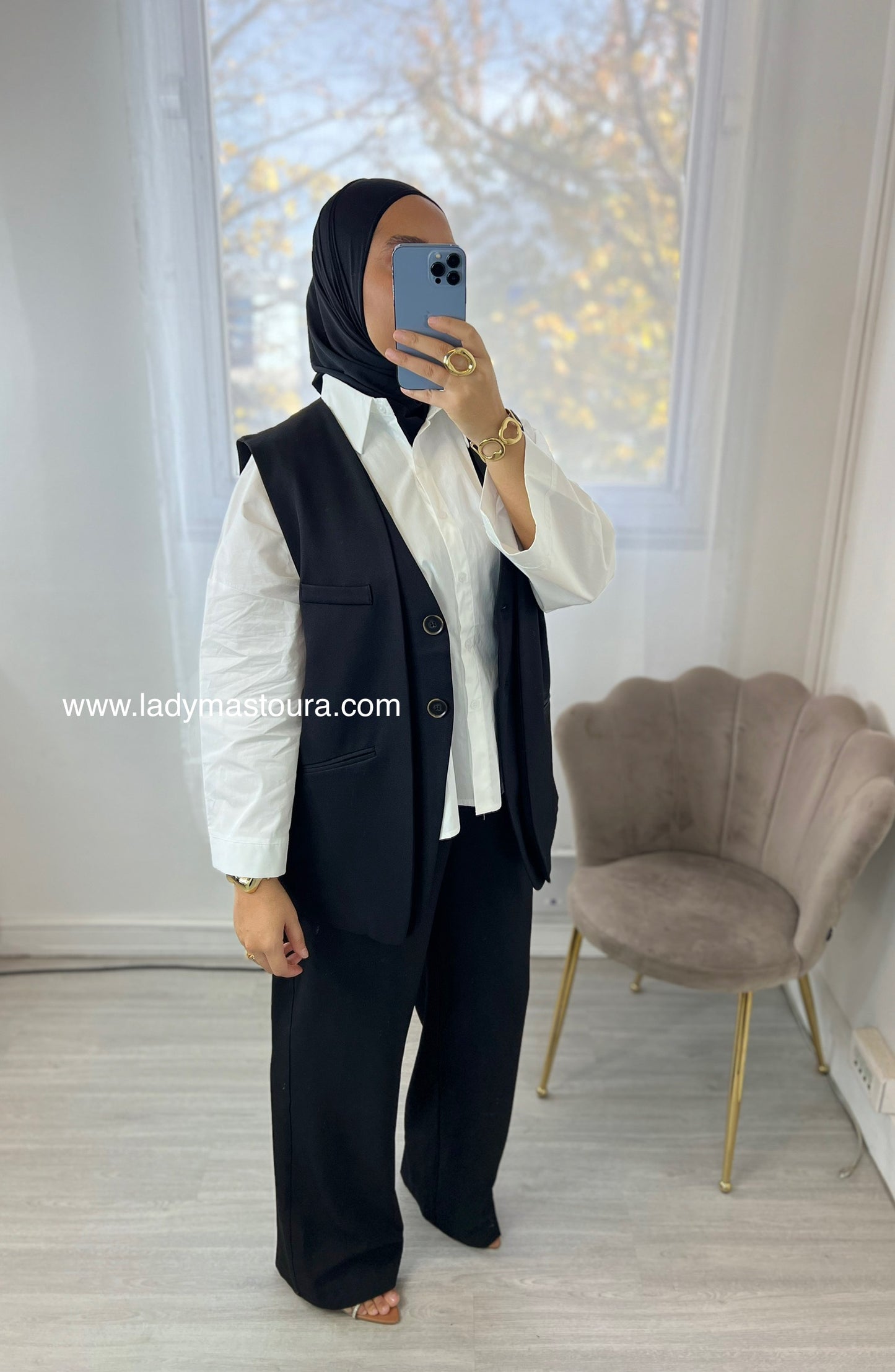 Blazer sans manches - Noir