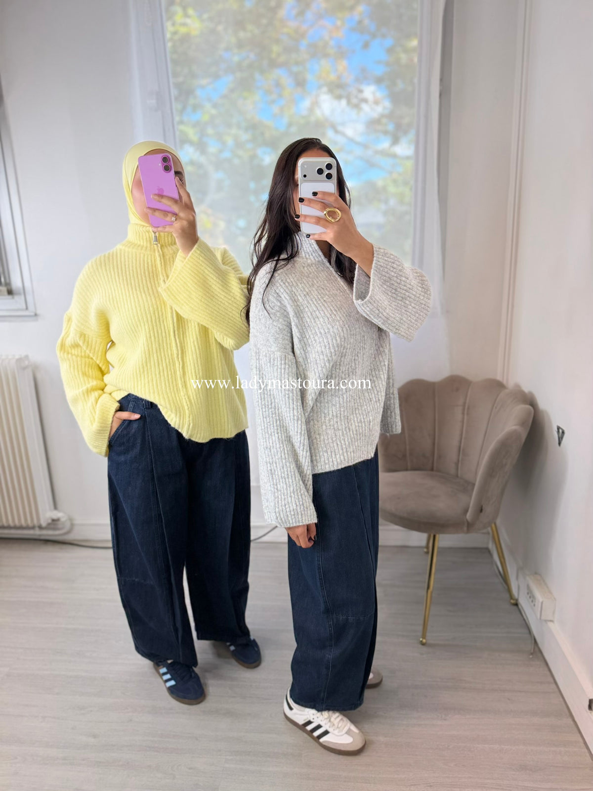 Jeans Ballon - Bleu Marine (100% coton)