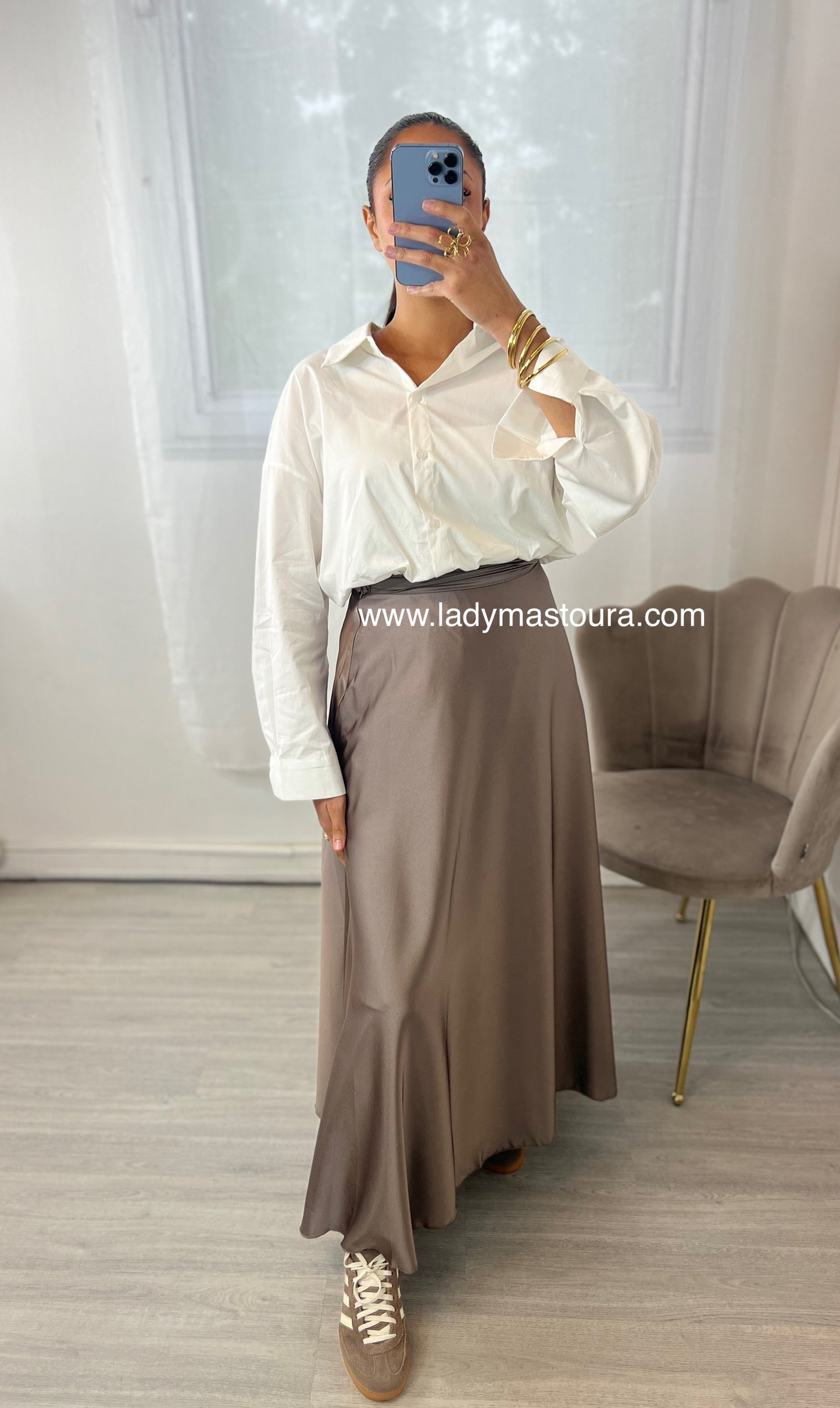 Jupe Satinée Evasée Premium -  Plusieurs coloris