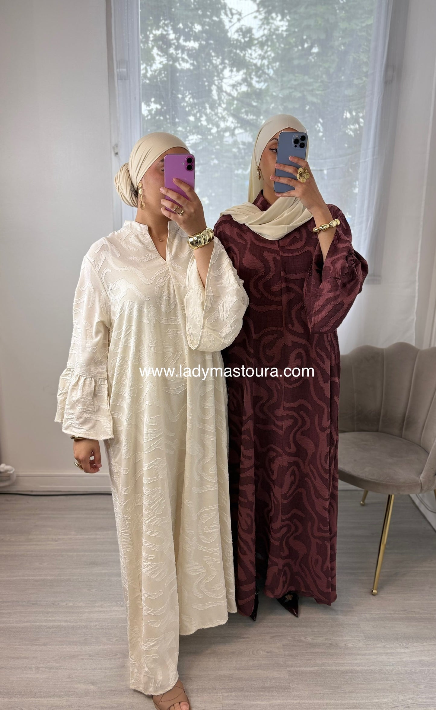 Robe Wissal - Aubergine