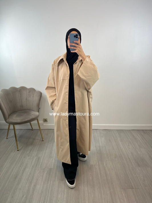 Gabardine - Beige oversize