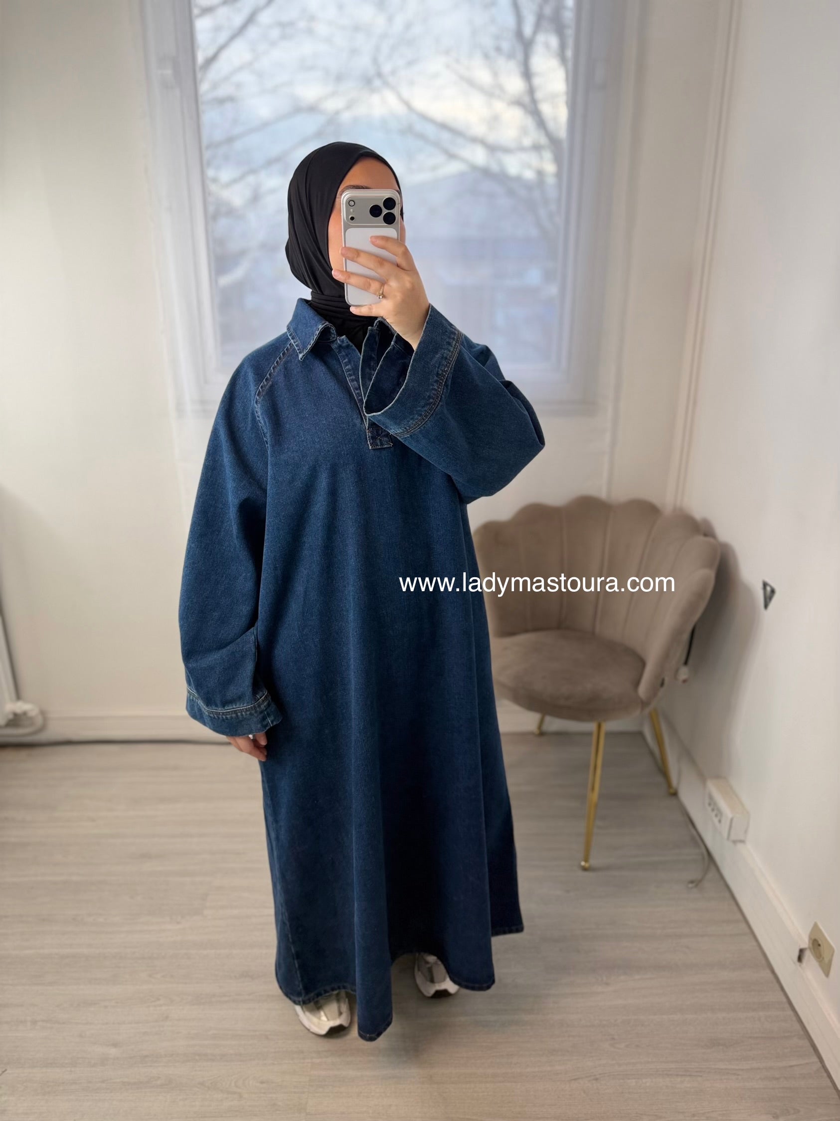 Robe en Denim - Bleu foncé