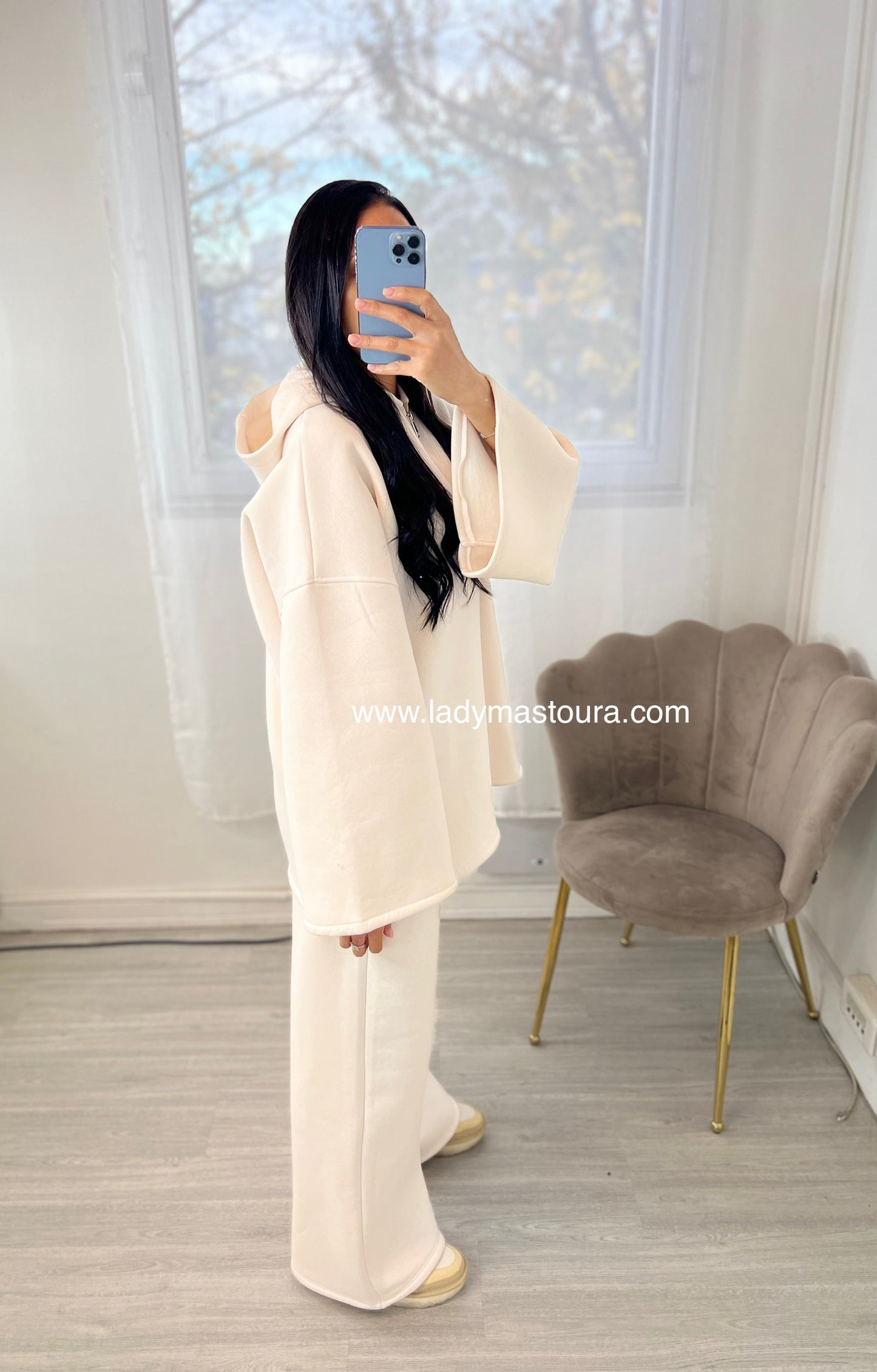 Ensemble Sweat intérieur molletonné - Beige