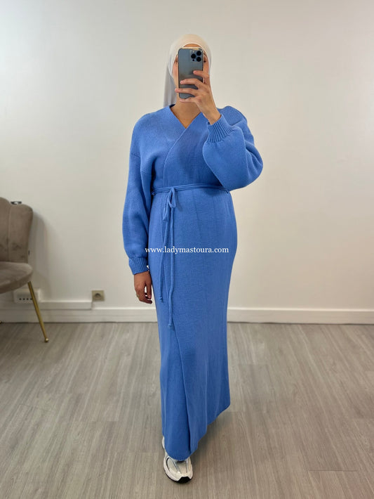 Robe Cache Coeur - Bleue