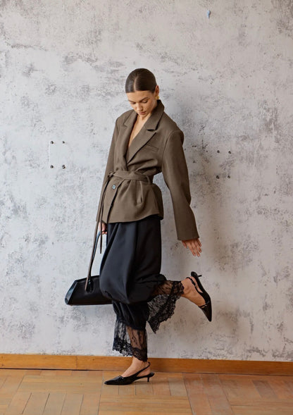 Blazer Camel avec ceinture