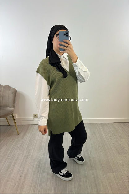 Pull Chemise - Kaki