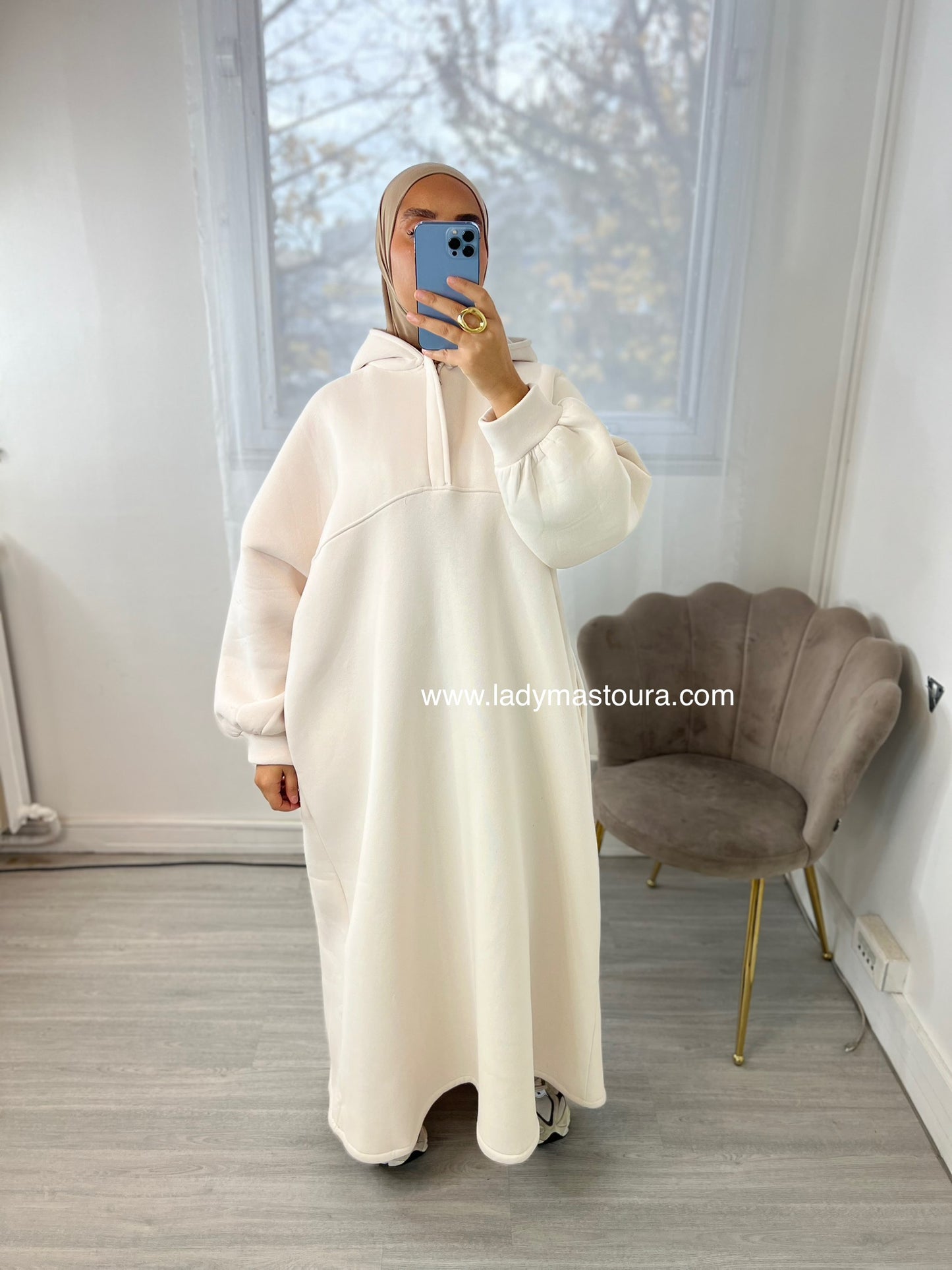 Robe Sweat intérieur molletonné - Beige