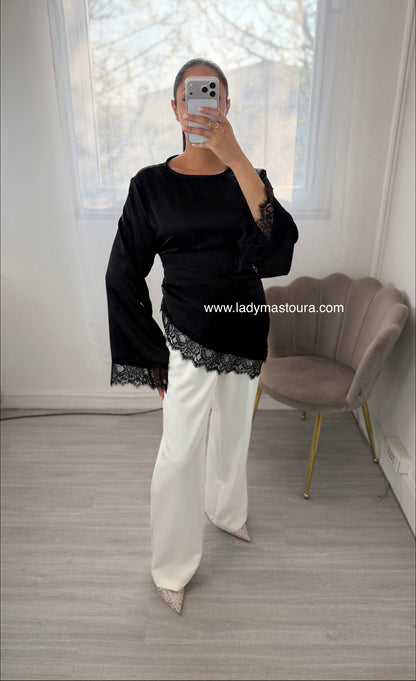Blouse dentelle (Plusieurs coloris)