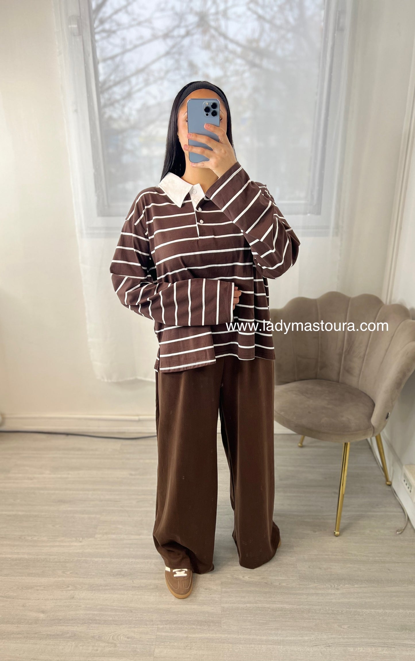 Polo  Marin - Chocolat