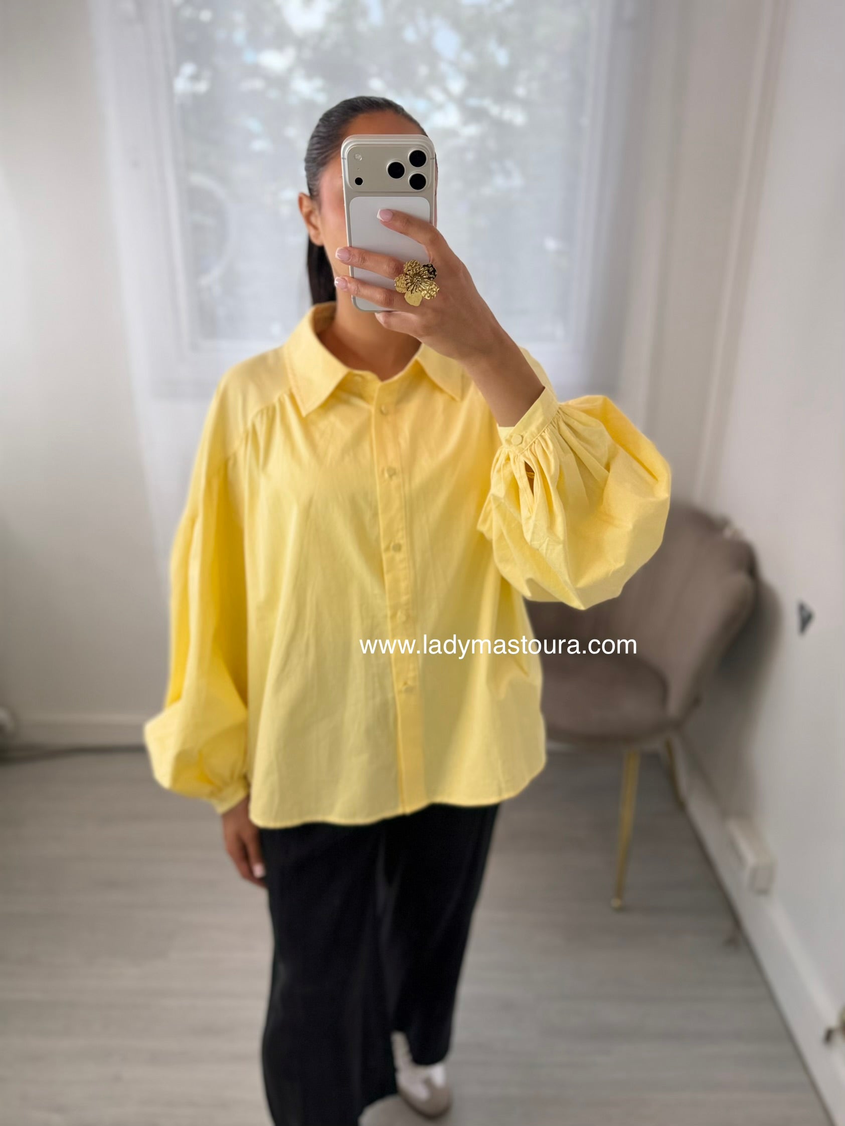 Chemise Ballon - Jaune