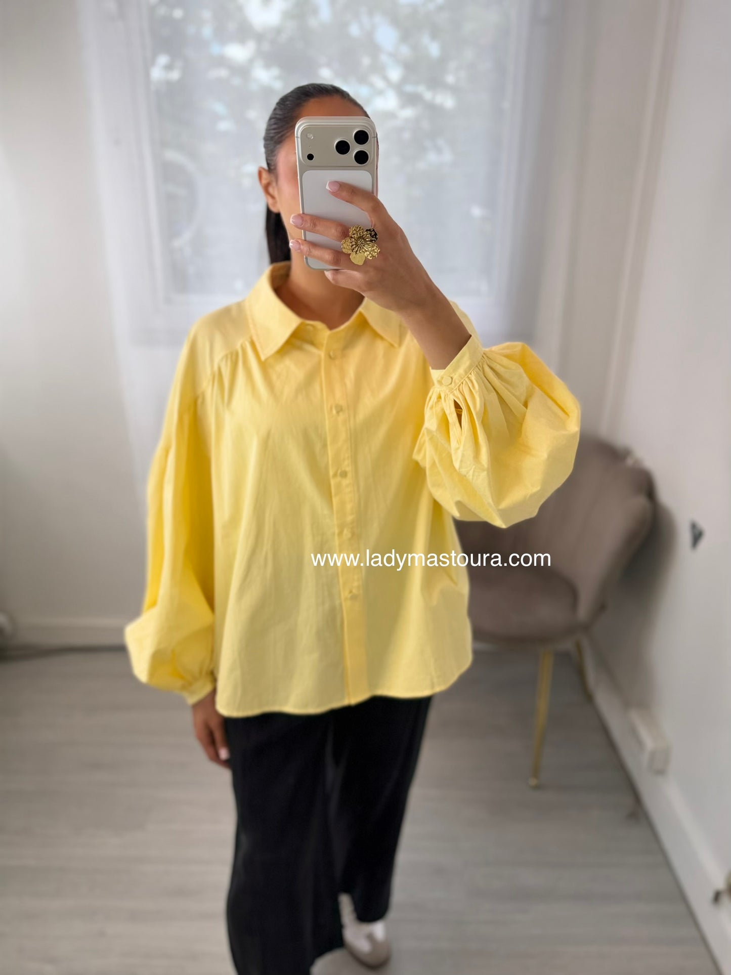 Chemise Ballon - Jaune