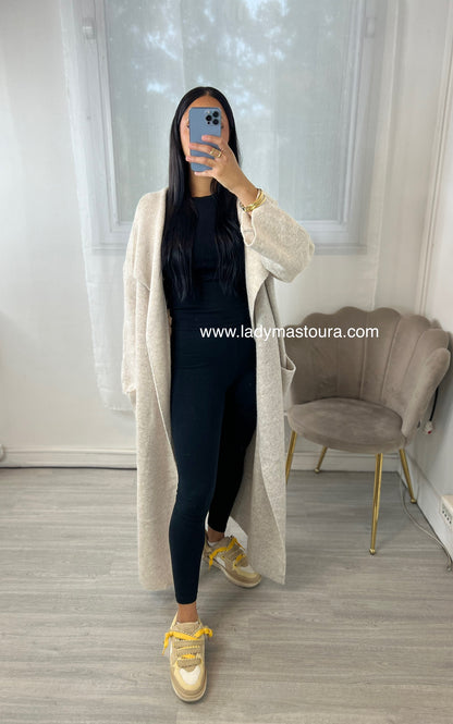 Cardigan Long - Beige