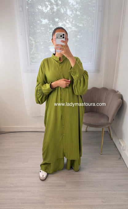 Ensemble Sabrina - Vert olive