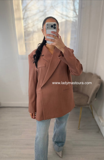 Blazer asymétrique - Terracotta