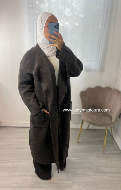 Cardigan Long - Chocolat