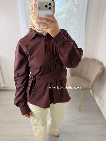 Chemise Leslie - Prune