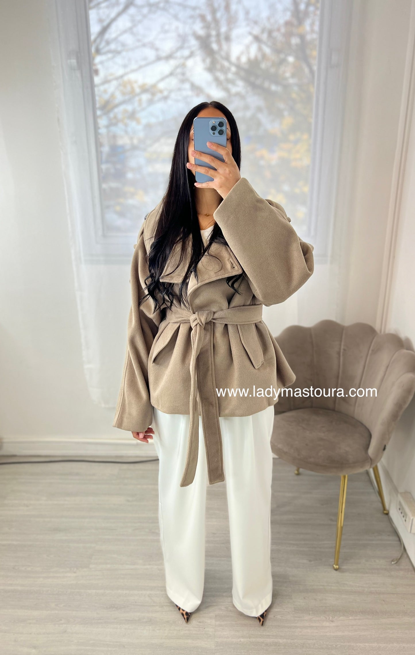 Manteau Sonia Laine - Beige