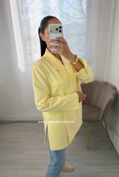 Blazer asymétrique - Jaune