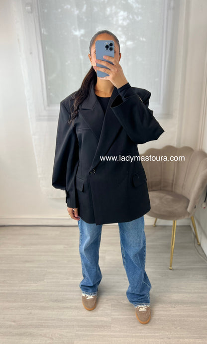 Blazer 1 Bouton - Noir