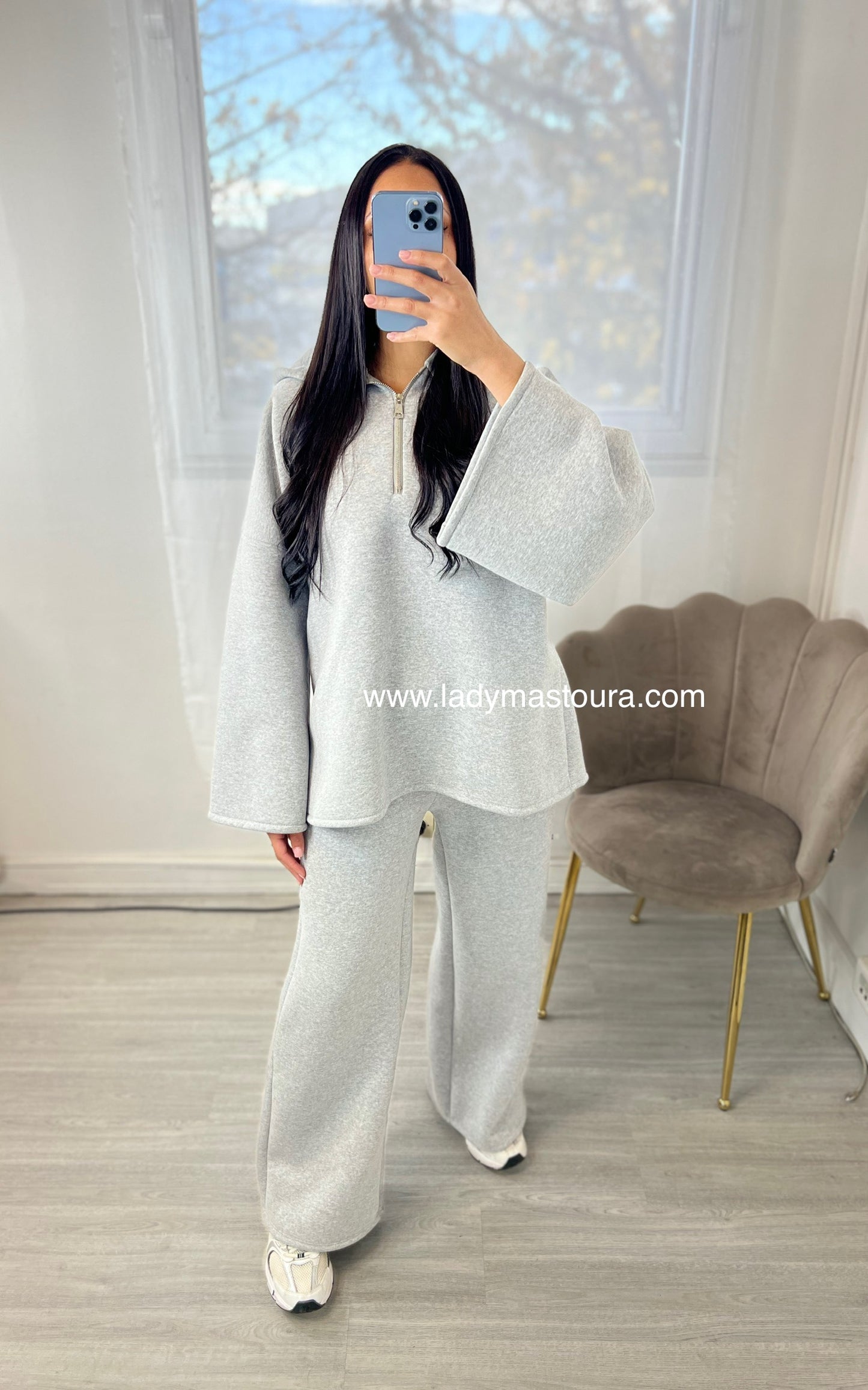 Ensemble Sweat intérieur molletonné - Gris