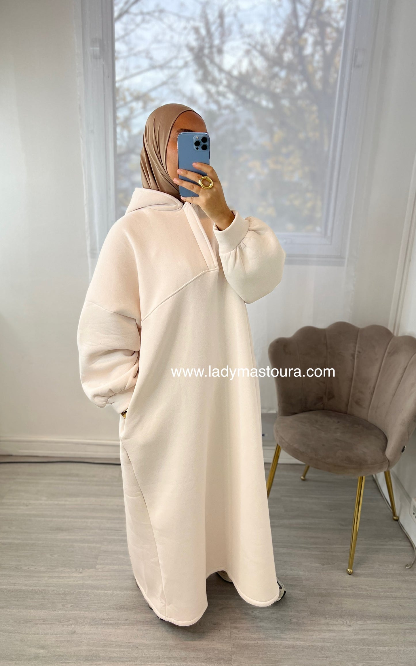 Robe Sweat intérieur molletonné - Beige