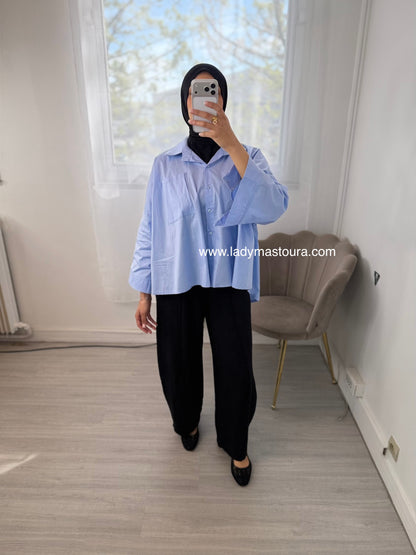 Pantalon Effet lin - Noir