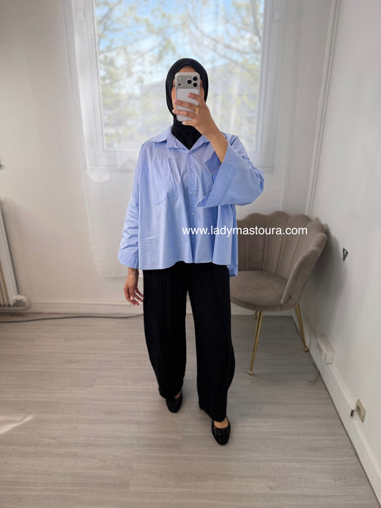 Pantalon Effet lin - Noir