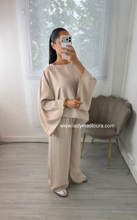 Ensemble fluide Inaya - Beige