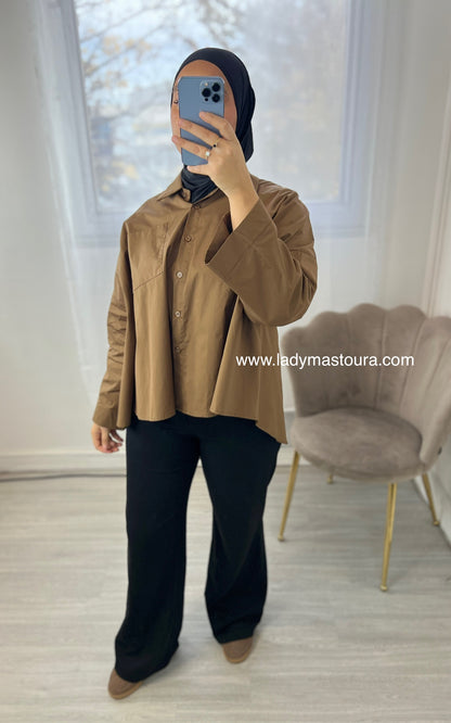 Chemise en popeline - Plusieurs coloris (Coton)