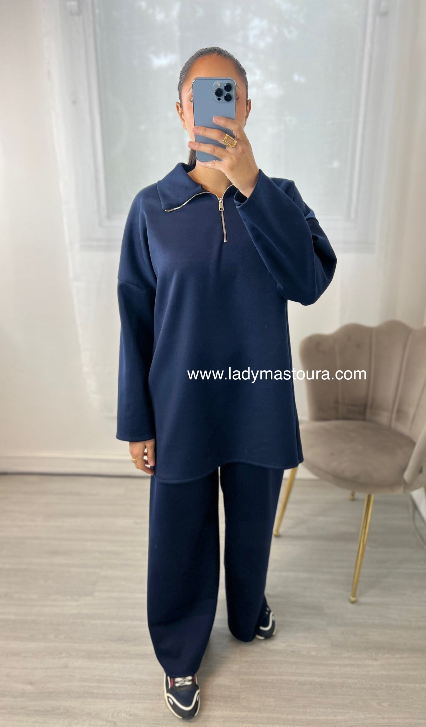 Ensemble Zip - Bleu