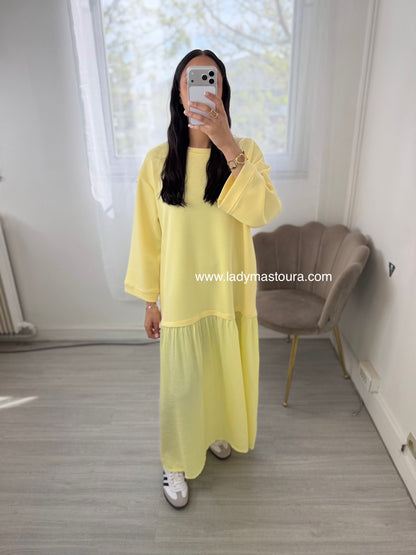 Robe Manche longue - Jaune