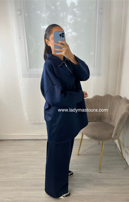 Ensemble Zip - Bleu