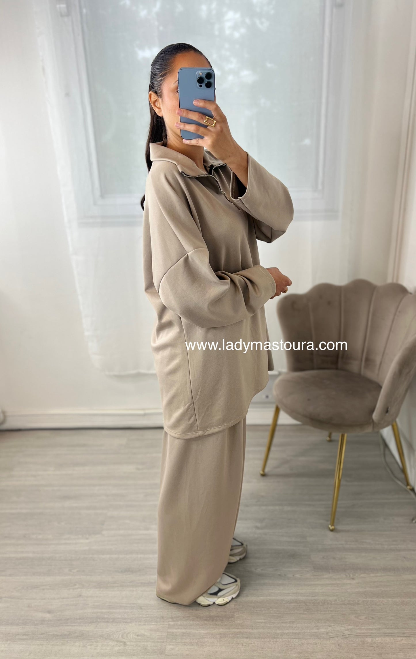 Ensemble Zip - Taupe