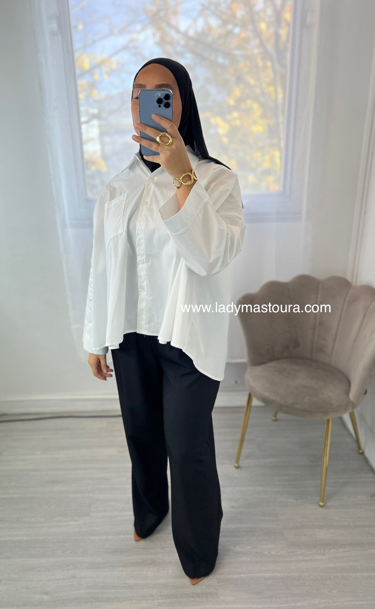 Chemise en popeline - Plusieurs coloris (Coton)