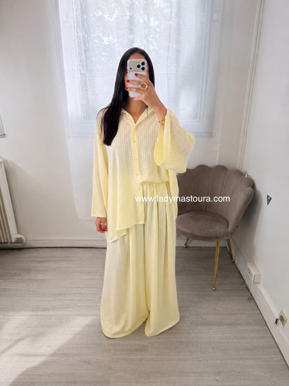 Ensemble Vichy - Jaune