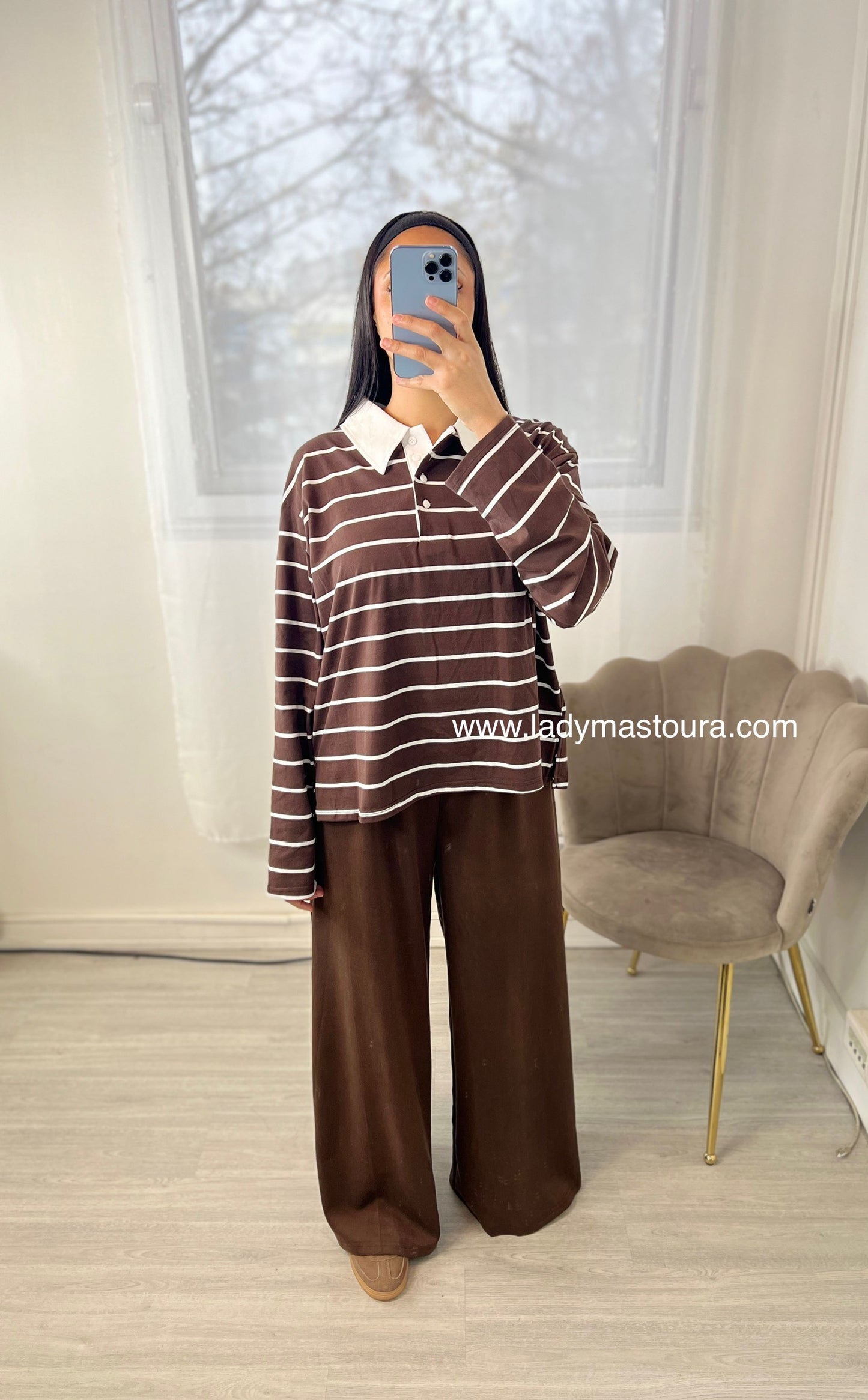 Polo  Marin - Chocolat