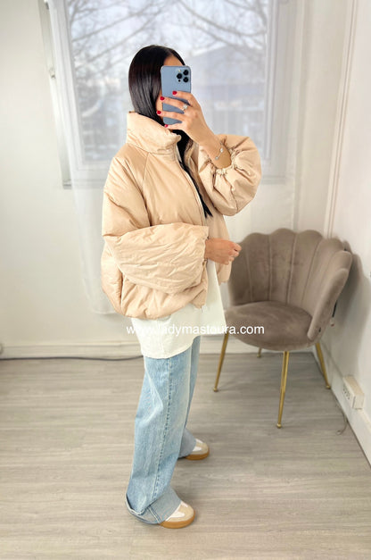 Doudoune évasée - Beige