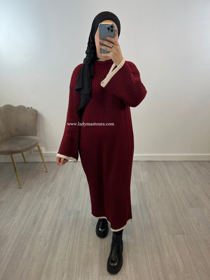 Robe Camélia - Bordeaux