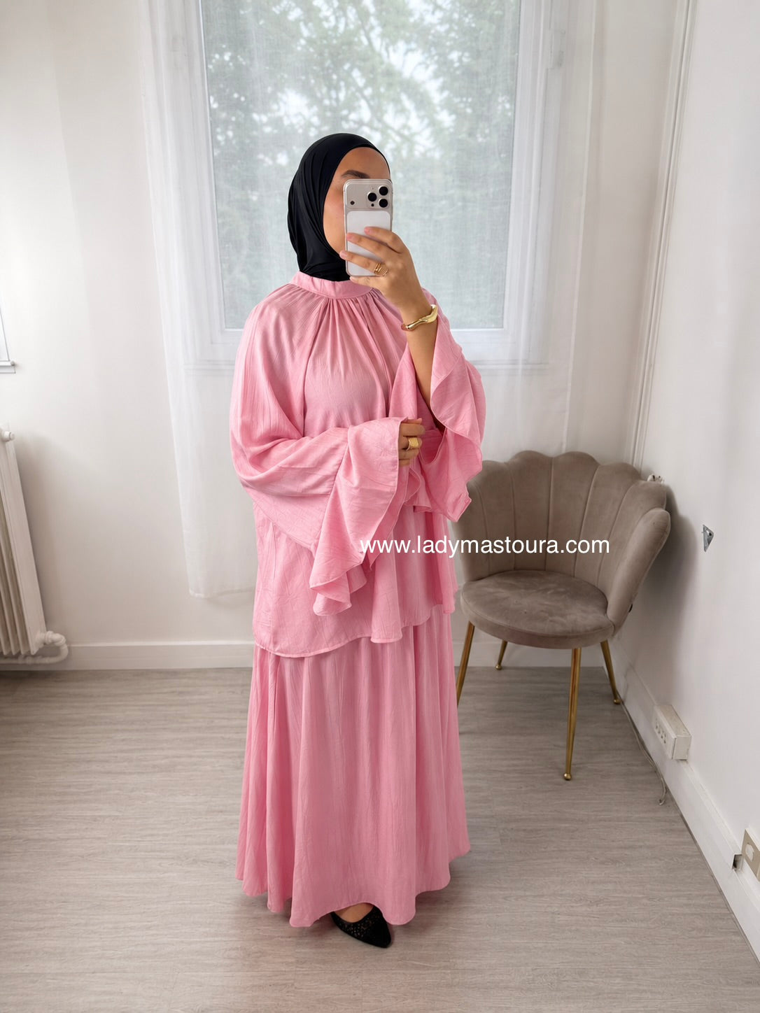 Ensemble jupe Salma - Rose