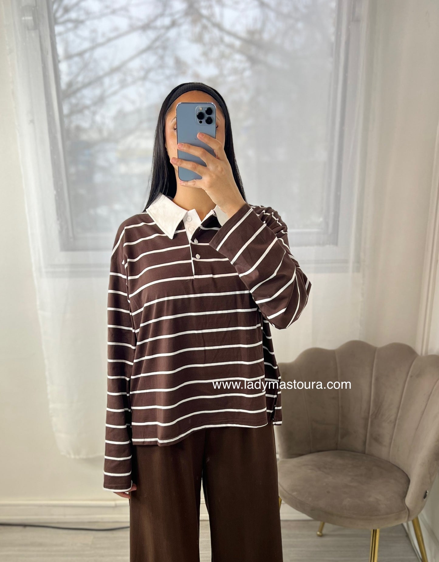 Polo  Marin - Chocolat